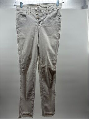 Madewell Light Gray Skinny Button-Fly Jeans